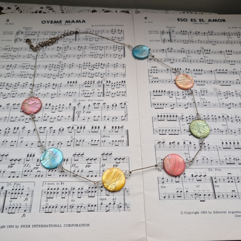 Multicolor Shell Necklace - Picture 2 of 6